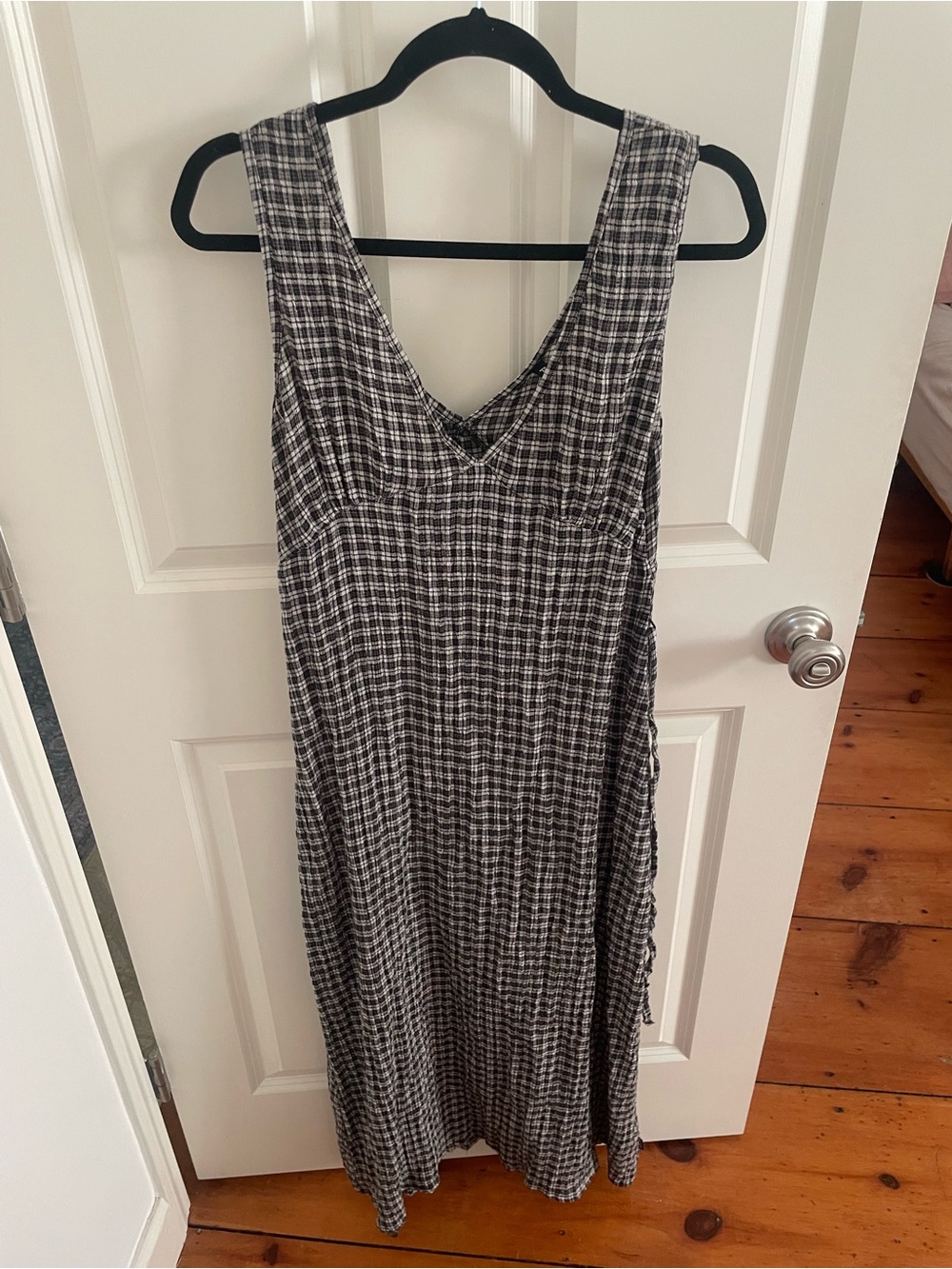 Afends Searsucker Hemp Linen Midi Dress